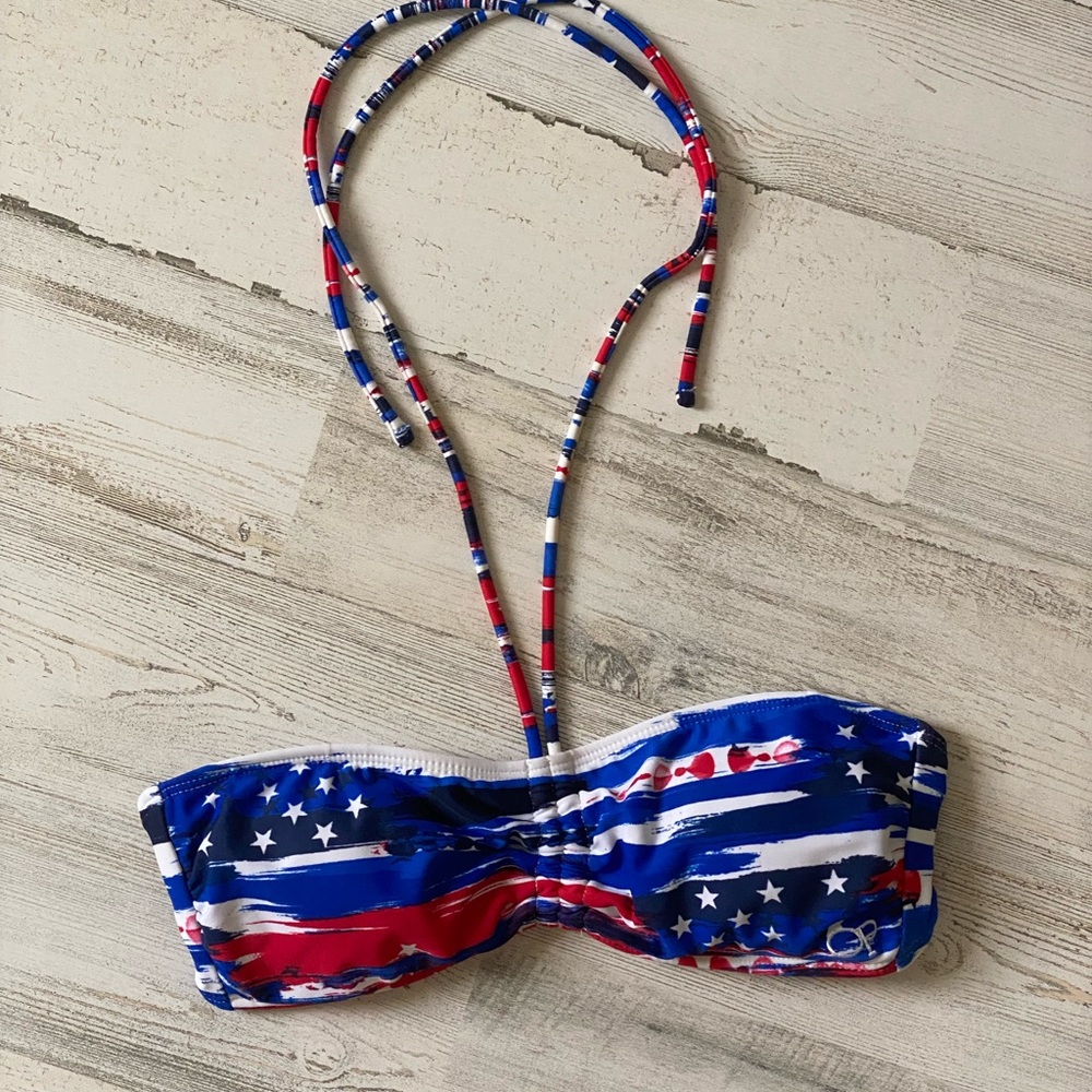 American flag bikini top size small